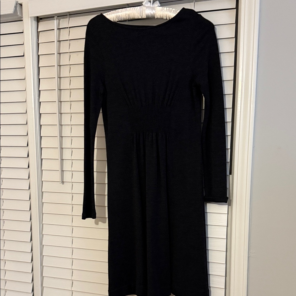 Ann Taylor Classic Black Long Sleeve Dress